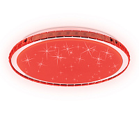 Накладной светильник с подсветкой RGB FF501 CH 60W 3000-6400K белый (ПДУ ИК)