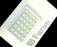 Прожектор светодиодный с датчиком движения 30W 6400K черный IP44 LL-907