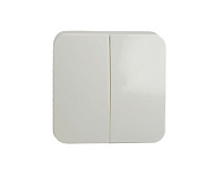 София Выключатель 2-кл белый IP20 MSW10-20-01