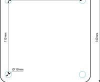 Cветильник ландшафтный 1550 TECHNO LED чёрный IP54