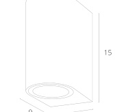 Светильник настенный A3102AL-2WH IP44