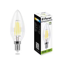 Лампа светодиодная FILAMENT DIM 7W E14 4000K LB-166 свеча (Feron) сн/пр