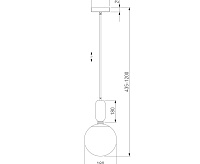 Подвесной светильник 50197/1 черный