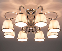 Люстра металл 60088/8 с абажурами, хром