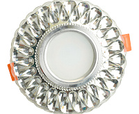 Светильник с подсветкой GU5.3 MR16 CD938 прозрачный хром