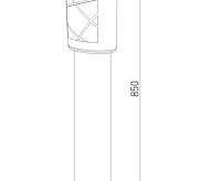 Светильник уличный GL 1017F Premier F черный сн/пр