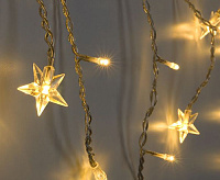 Гирлянда бытовая электрическая бахрома/теплый белый 100-002