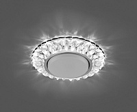 Светильник с подсветкой GX53 CD4026 15W 4000К прозрачный хром сн/пр