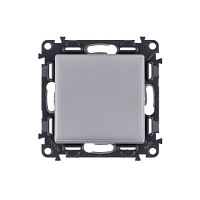 Valena LIFE Переключатель 1-кл с лиц панелью безвинт зажимы алюм 752606 сн/пр