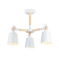 Люстра TR82204/3 WH/LW белый/светлое дерево E27/3 max 40W D560*430