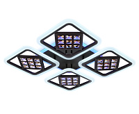 Люстра светодиодная FA287/4 CF/TI кофе/янтарь