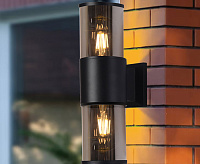 Настенный светильник 230V 2*E27 черный IP54 DH1302