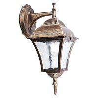 Светильник садово-парковый&nbsp;&nbsp;60W 230V E27 черное золото на стену вниз PL612