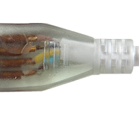 Лента MVS-2835/60-IP68-220V- B -1m (синий свет) JAZZway