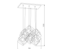 Подвесной светильник 191 Alambre