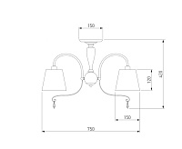Люстра 70096/8 хром