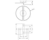 Люстра светодиодная "WOODY LOFT" 75W 3R-APP-500x135-BLACK/WOOD-220-IP20