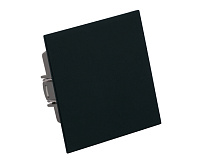 Мия Выключатель 1кл, черный бархат, RSW10-3103-05