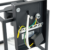 Светильник садово-парковый  60W 230V E27 IP44 черный, на стену вниз PL701