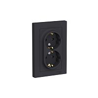 AtlasDesign Карбон Розетка 2-ая с/з сборе ATN001024