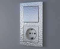 Веркель Выключатель 1-кл (серебряный) W1210006 Hammer