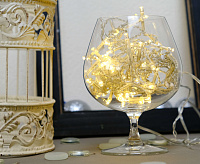 Гирлянда 70LED теплый белый 4W IP20 шнур 1,4м 0,15мм CL14 26803 сн/пр