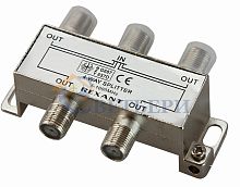 ДЕЛИТЕЛЬ ТВ х4 под F разъем 5-1000 МГц 05-6003