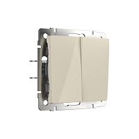 Веркель Переключатель перекрестный 2-кл (слоновая кость)  W1123003