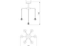 Подвесной светильник 306/7 сн/пр