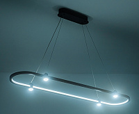 Светильник подвесной светодиодный FL5589/1+4 BK черный 30W 3000K/4200K/6400K 1000*200*1300 (без ПДУ)