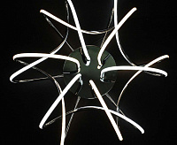 Люстра светодиодная "LIANA MUSE" 80W R-600-CHROME/OPAL-220V-IP20