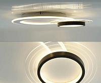 Люстра светодиодная "SUVON" 80W 2R-ON/OFF-500x400x70--WHITE/BLACK/CLEAR-220V-IP20