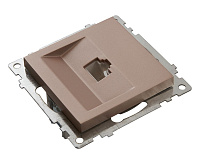 Катрин Розетка компьютерная 1-ая RJ45 шампань GLS00-7107-02