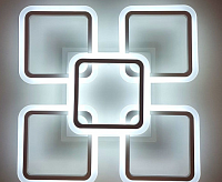 Люстра 8001/4+1C+led GL FGD led (150W+22W) сн/пр