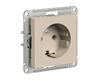 AtlasDesign Песочный Розетка с/з 16А ATN001243