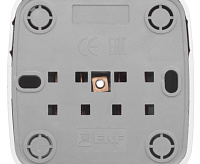 Розетка 1-местная 16А с заземлением EKF EGR16-028-10