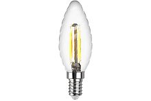 Лампа светодиодная filament свеча витая ТС37, 7Вт, Е14, 4000К, DEKO Premium 32493 5 сн/пр