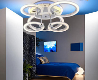 Люстра светодиодная 3009/5 134W CR+RGB