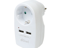 Сетевой разветвитель 230V 16A, 2USB белый, 27418 6