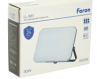 Прожектор светодиодный&nbsp;&nbsp;30W 6400K IP65 белый матовый LL-941