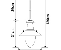 Cветильник подвесной A5530SP-1AB