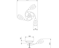 Люстра 30100/3 хром