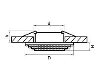 Светильник встраиваемый 011978R MIRIADE MR16 РОЗОВЫЙ МЕТАЛЛИК