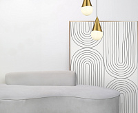 Подвесной светильник SLE1197-203-01 золото/белый