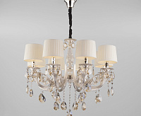 Люстра металл 10098/8 серебро/тонированный хрусталь