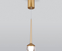 Подвесной LED светильник DLS028 6W 4200K золото сн/пр