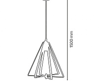 Светильник подвесной 021-012-0001 Е27 1м Черный