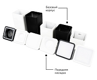 Корпус светильника для насадок  70*70 С7813 SBK черный песок MR16 