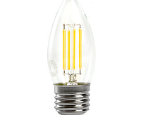 Лампа светодиодная FILAMENT&nbsp;&nbsp;7W E27 6400K LB-66 свеча (Feron)
