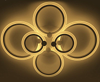 Люстра светодиодная "EUROPA" 132W 6R-800/600-BLACKCHROME/WHITE-220-IP20